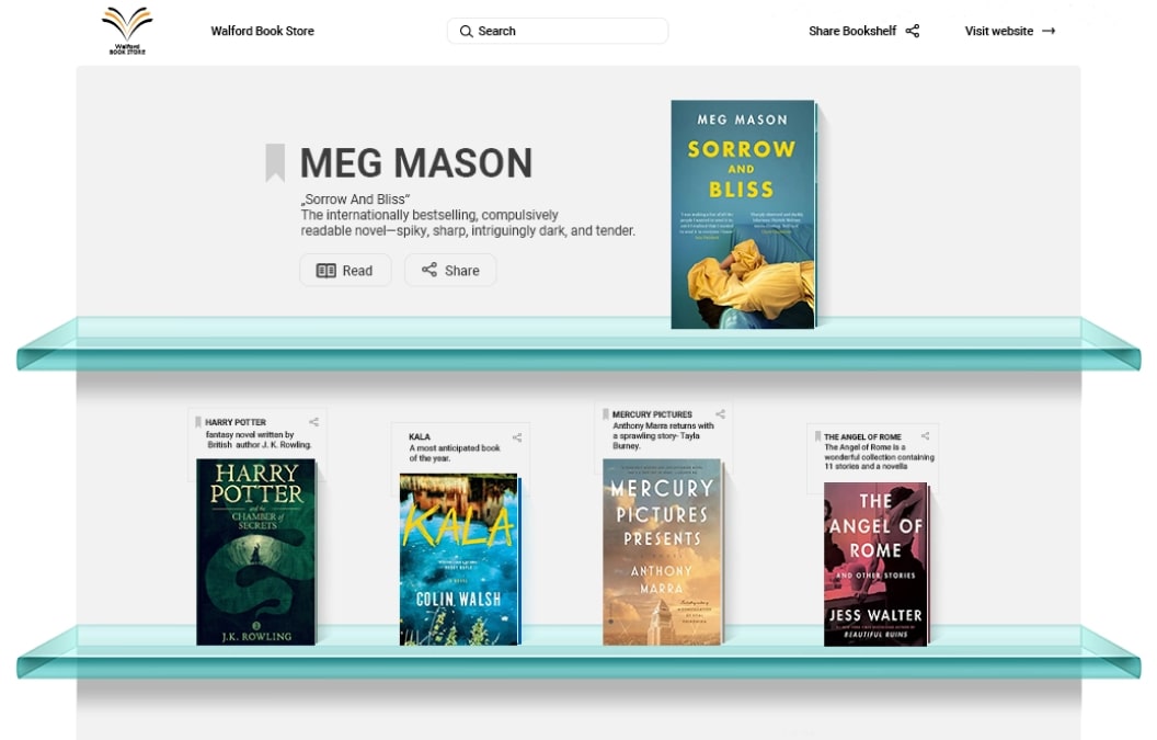 What is Virtual Bookshelf image